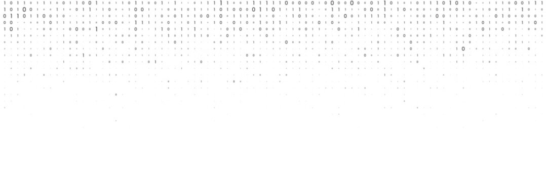 matrix binary white background
