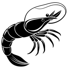 shrimp-silhouette-sea-animal--vector-sketch-illust