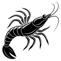 shrimp-silhouette-sea-animal--vector-sketch-illust