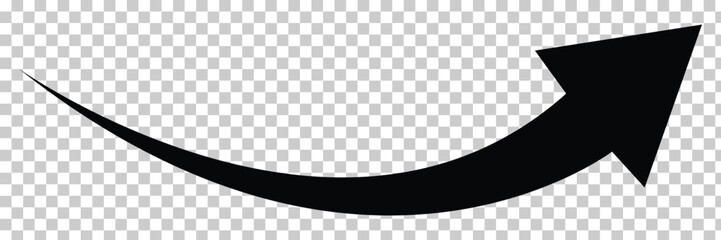 Black arrow to the right vector, isolated on transparent background. Arrow indicated the direction symbol. Green arrow right icon symbol. Vector illustration. Eps file 51.