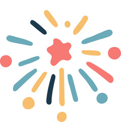 귀여운 폭죽 일러스트,축제, 불꽃놀이,