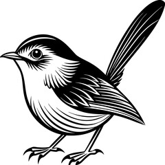 solid-black-outline-fairy-wren-animal-vector