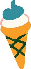 아이스크림 콘  일러스트