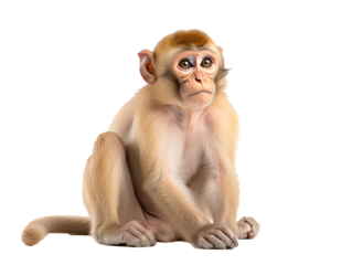 a monkey sitting on the ground