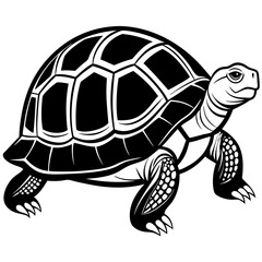 solid-black-outline-galapagos-tortoise-animal-vect 