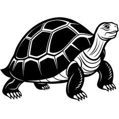 solid-black-outline-galapagos-tortoise-animal-vect 