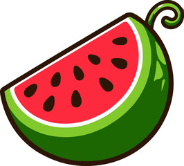 slice of watermelon 일러스트