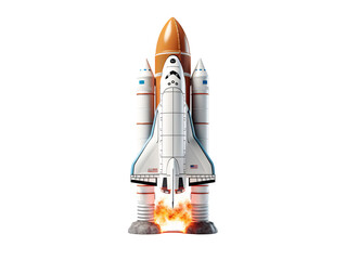 a model of a space shuttle