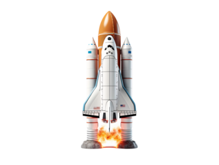 a model of a space shuttle