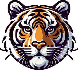 tiger head vector