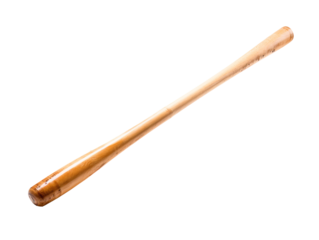 a wooden baseball bat