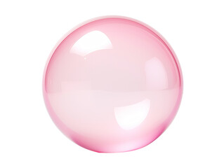 a pink sphere with white background