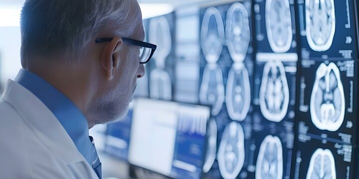 Using Digital Screens for Remote Diagnosis and Treatment of Nasal Diseases by Radiologists. Concept Medical Imaging, Telemedicine, Radiology, Nasal Diseases, Remote Diagnosis