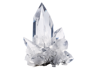 a crystal on a white background