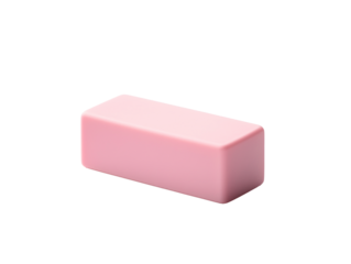 a pink rectangular object with a white background