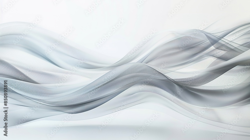 Aufkleber abstract grey background poster with dynamic waves. technology network vector illustration.