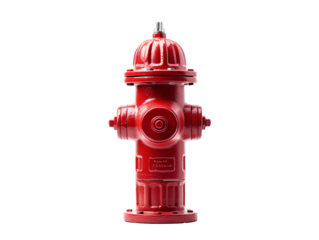 a red fire hydrant on a white background