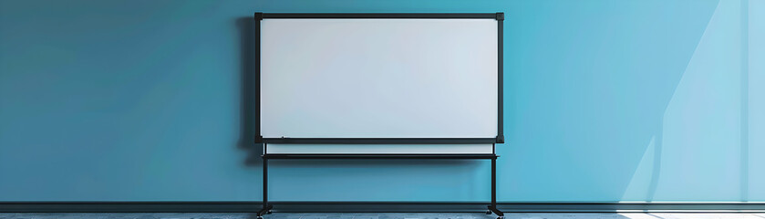 Obraz premium Customizable Photo Realistic Whiteboard and Flip Chart Icon with Personalized Message Blank Area Concept for Designs and Presentations