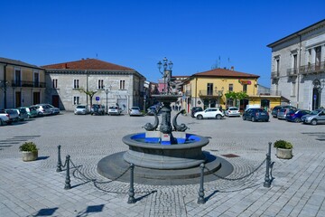 Obraz premium The village of San Marco dei Cavoti, Italy.