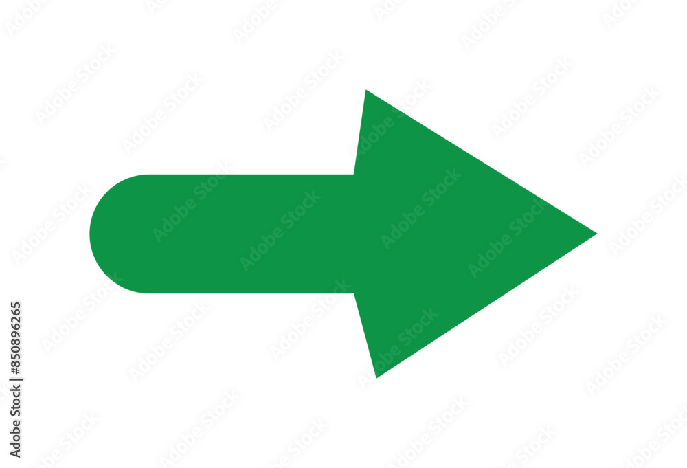 Poster green arrow icon, arrow icon on white background. arrow green pointer right symbol for direction, si