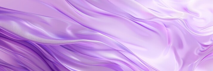Fototapeta premium Luxurious Purple Satin Fabric with Elegant Waves