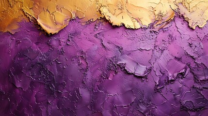 A bright ochre backdrop with a solid violet color.