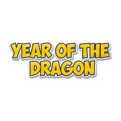 3D Year of the dragon poster
