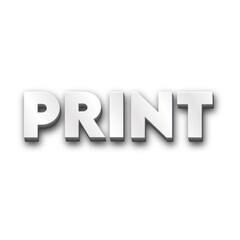 3D Print text poster art