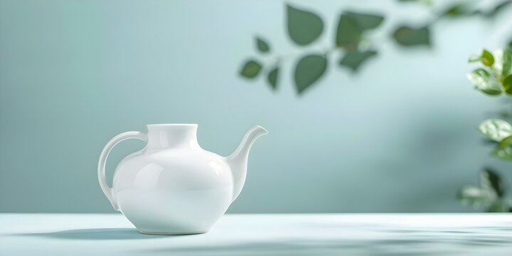 Neti Pot A Device for Sinus Irrigation and Nasal Cleansing to Support Respiratory Health. Concept Sinus Irrigation, Nasal Health, Respiratory Support, Neti Pot, Nasal Cleansing