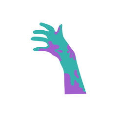 Cartoon zombie hand 