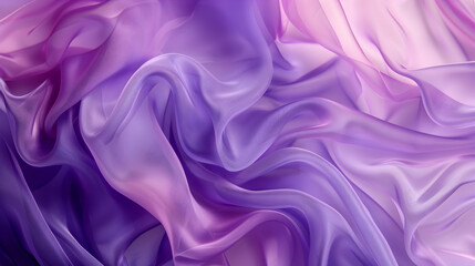 Obraz premium A semi transparent silk fabric of light purple and dark purple color. Abstract background