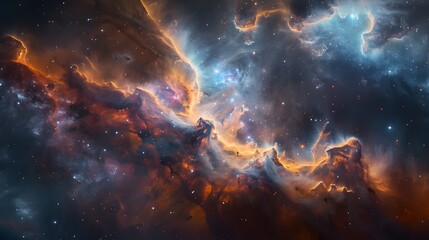 Mesmerizing Celestial Clouds of Luminous Interstellar Gases Swirling in Cosmic Dance