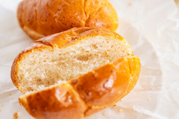 雑穀ロールパンの断面