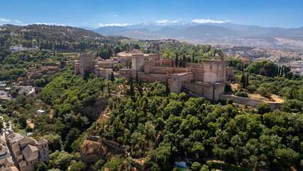 viajando por la ciudad de la alhambra de Granada, Espa&ntilde;a