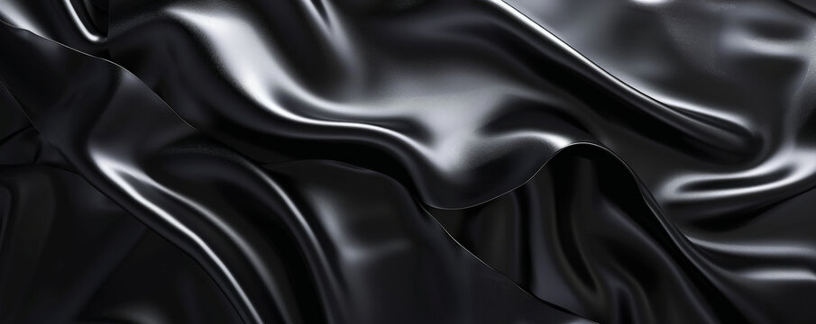 Black background with subtle, metallic sheen and cool tones.