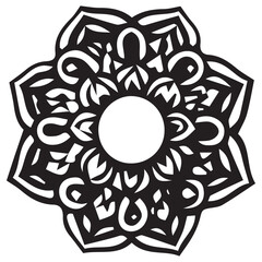 Set of beautiful mandala designs for coloring book, adults and kids. Ethnic decorative ornament on white background, vector illustration