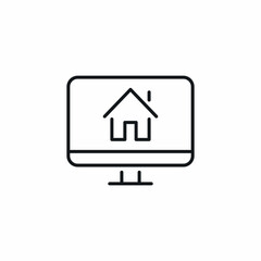 searching for house property computer icon