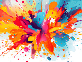 Obraz premium Abstach colorful splash stain background 