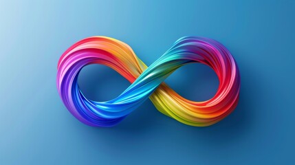 infinity symbol background Rainbow Colors