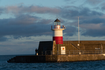 lighthouse at sunset
