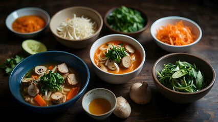 thai food chicken noodle soup
