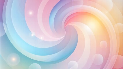 Fototapeta premium Abstract swirling pastel rainbow background