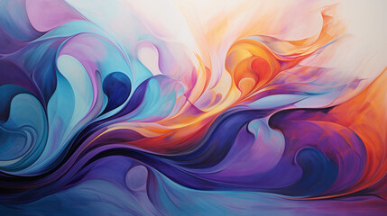 Obraz premium Abstract Energy Motion, Dynamic Abstract Art. Generative AI