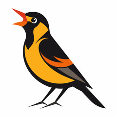 illustration of a bird on a branch