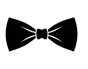 schwarze Silhouette Kontrast Fliege icon isoliert auf weißen Hintergrund, Freisteller 