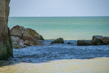 Traumhafter Strand in der Normandie an der Alerbasterküste