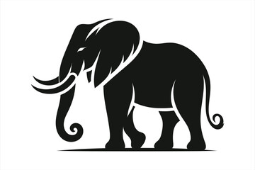 Elephant silhouette vector