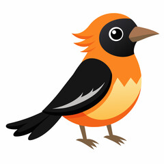 ullocks Oriole bird stay vector kawaii  svg 