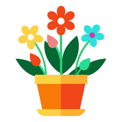 flowers in a pot