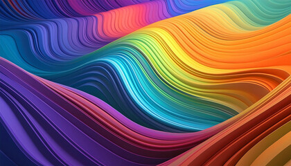 Obraz premium 3D wallpaper and colorful abstracts, graphic design, illustration.